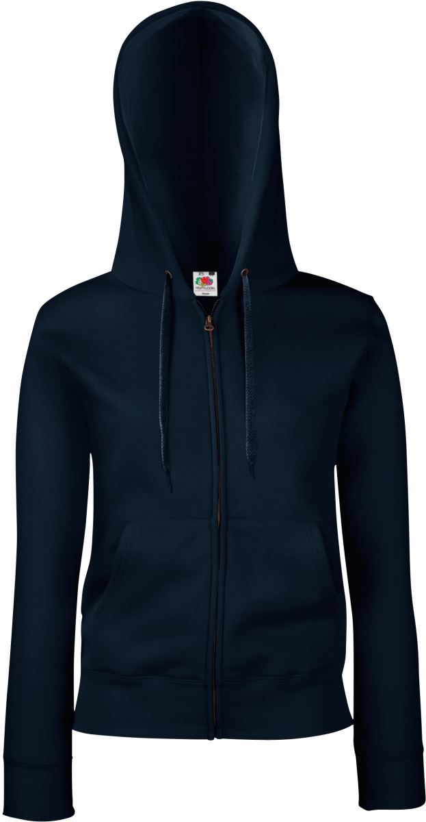 Fruit of the Loom Premium Lady Fit Hooded Jacket – Damen Kapuzen-Sweatjacke
