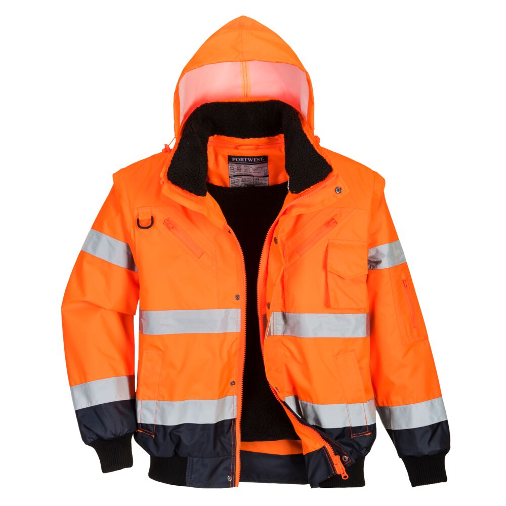 3-in-1-Warnschutz-Pilotenjacke, Portwest C465 3-in-1-Warnschutz-Pilotenjacke, Portwest C465