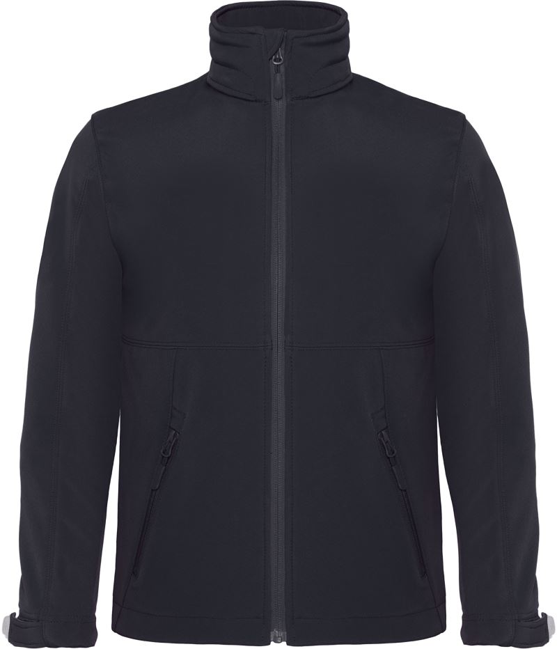 B&C Hooded Softshell /kids – Kinder 3-Lagen Softshelljacke mit Kapuze