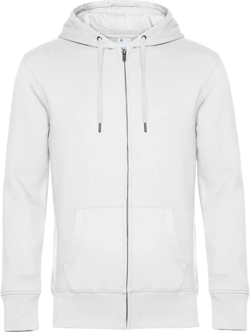 B&C KING Zipped Hood – Hochwertige Kapuzen-Sweatjacke