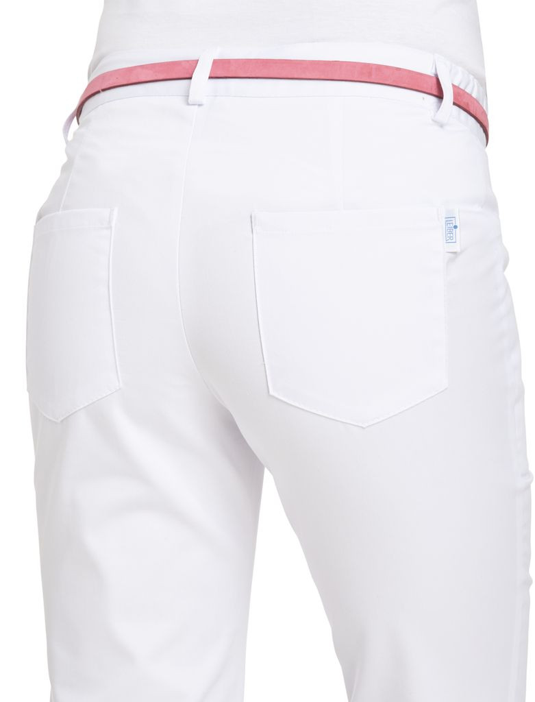 Damenhose Leiber 08/6970, Mischgewebe, weiß, 2 Längen Damenhose Leiber 08/6970, Mischgewebe, weiß, 2 Längen