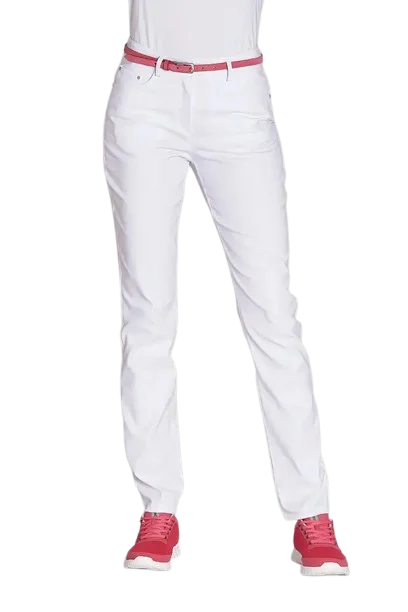 Damenhose Leiber 08/8350, Mischgewebe, weiß, 3 Längen
