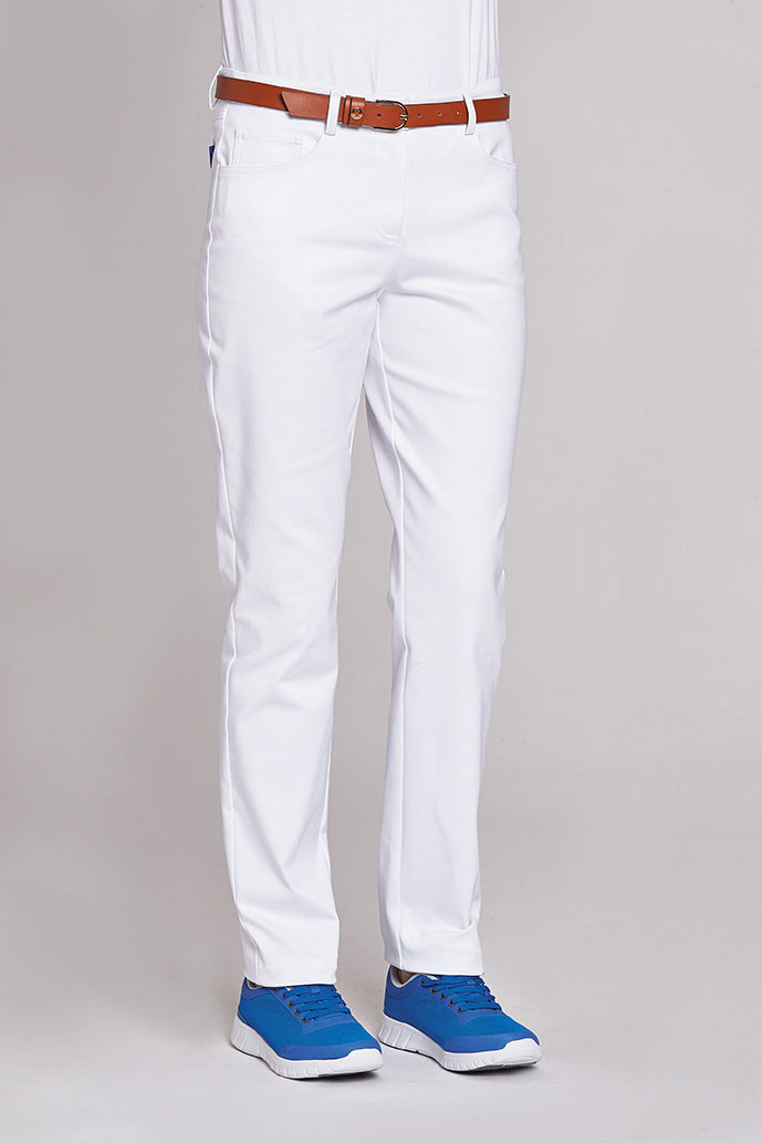 Damenhose Leiber 08/8430, Mischgewebe, weiß, 3 Längen