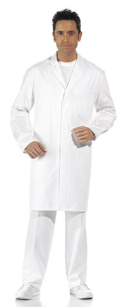 HACCP Mantel Leiber 12/729, Mischgewebe, weiß, Druckknöpfe