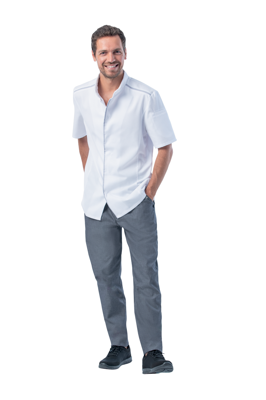 Herren Kochhemd Leiber 12/1367 kurzarm Herren Kochhemd Leiber 12/1367 kurzarm