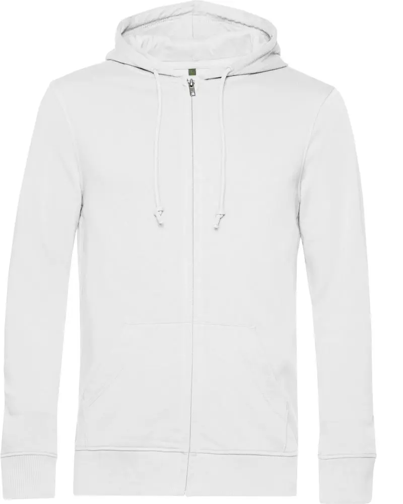 B&C Inspire Zipped Hood – Nachhaltige Herren Kapuzen-Sweatjacke