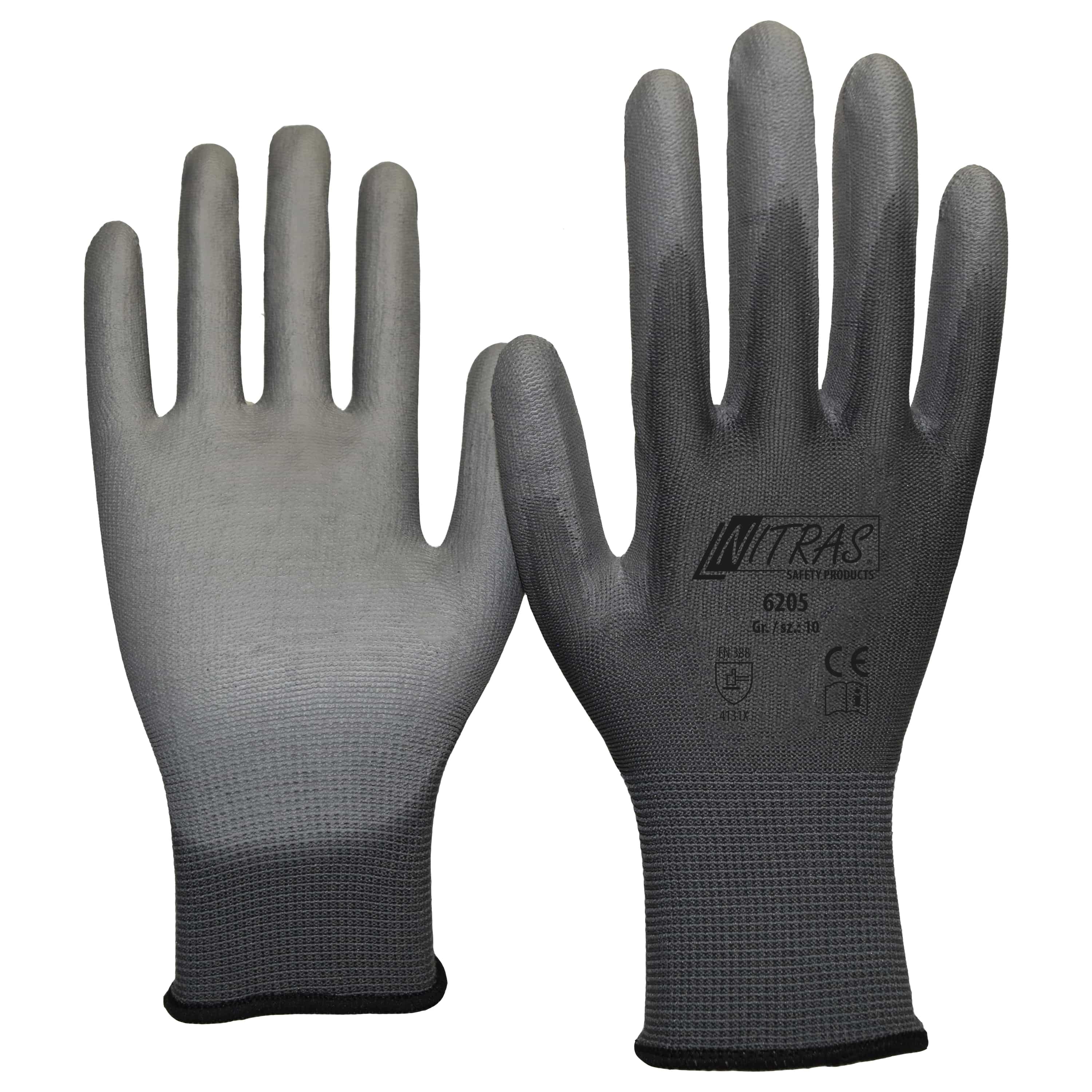 Montagehandschuhe NITRAS Safety 6205 Nylon