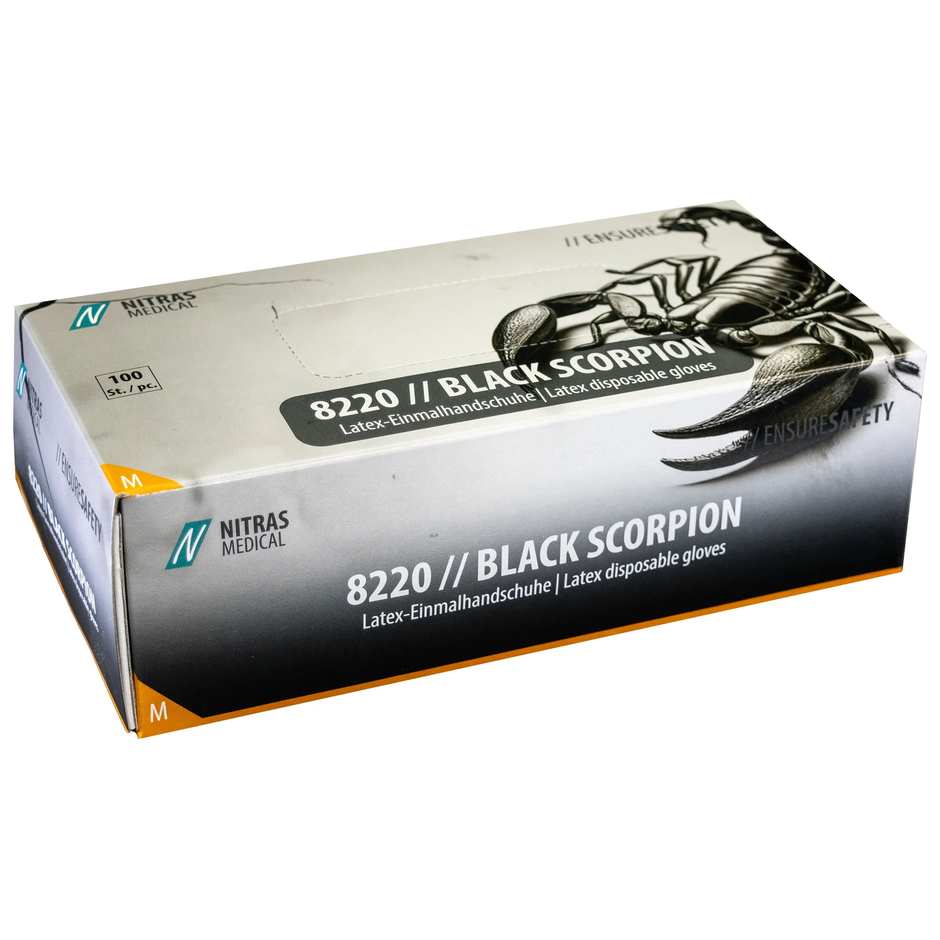 Latex Einmalhandschuh BLACK SCORPION 8220