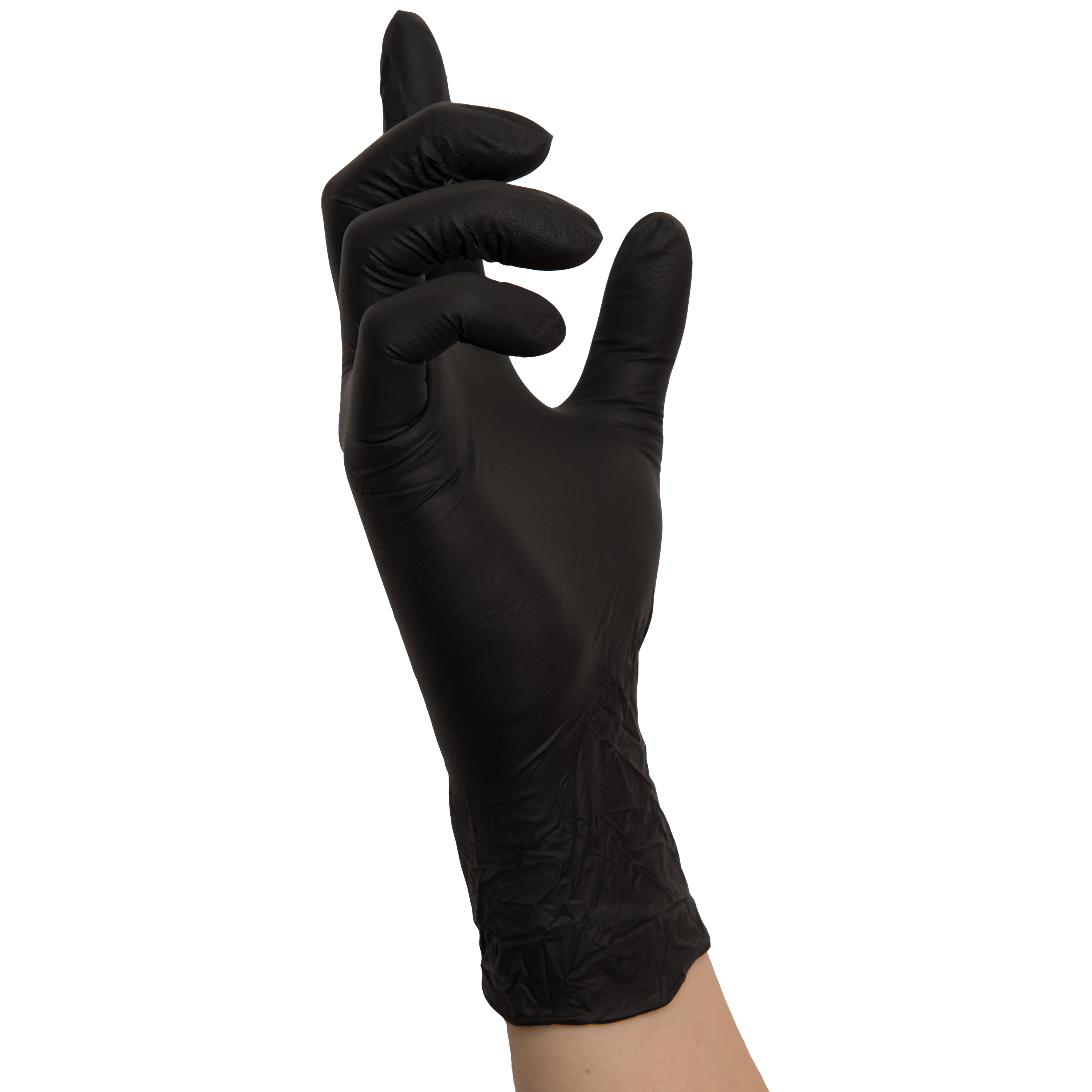 Black Wave Nitrilhandschuh schwarz, puderfrei, Nitras Medical 8320 Black Wave Nitrilhandschuh schwarz, puderfrei, Nitras Medical 8320
