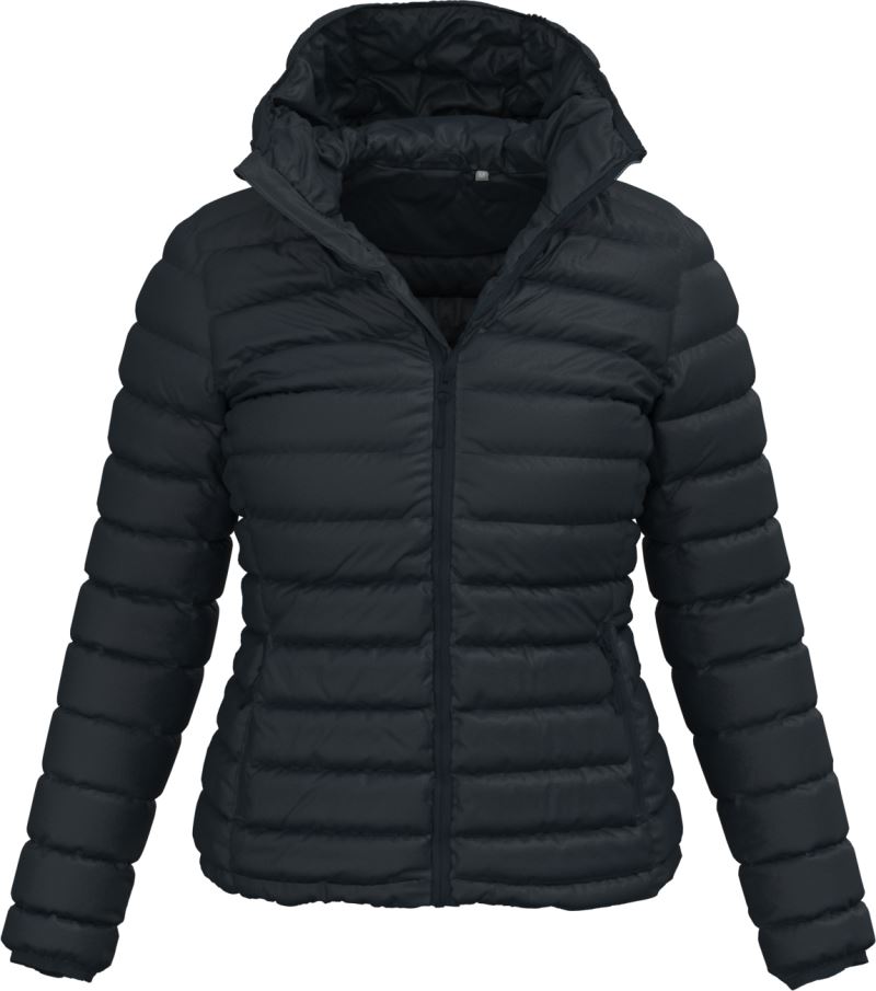 Stedman Lux Padded Jacket Women – Damen Steppjacke mit Kapuze
