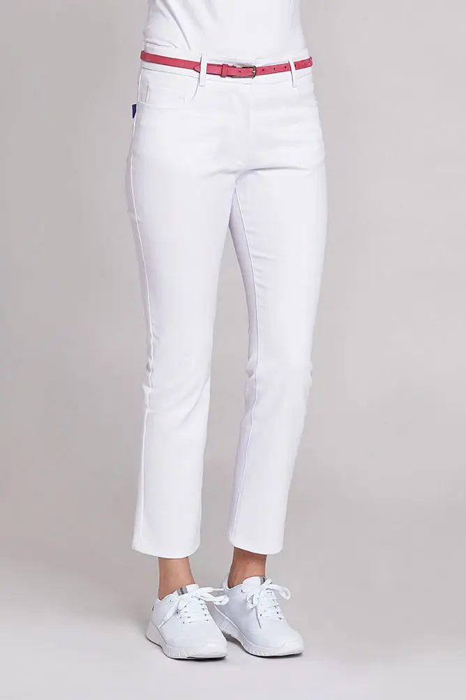Damenhose Leiber 08/8400, Mischgewebe, weiß