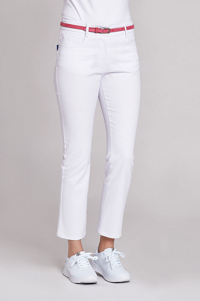 Damenhose Leiber 08/8400, Mischgewebe, weiß