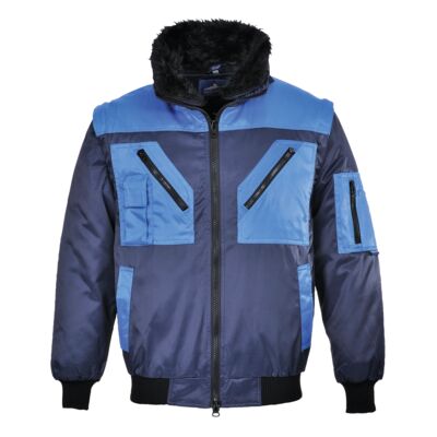 4-in-1-Pilotenjacke, Portwest PJ20, zweifarbig 4-in-1-Pilotenjacke, Portwest PJ20, zweifarbig