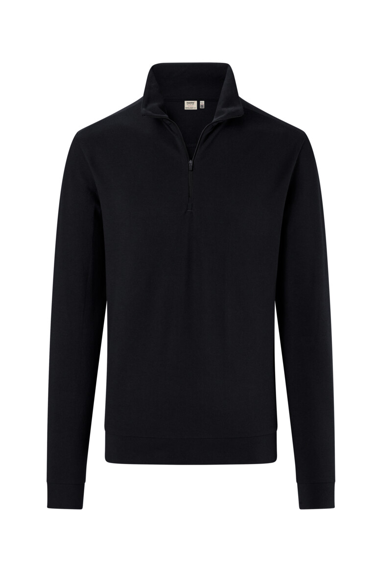 Hakro 535 Piqué Zip-Longsleeve Performance Eco