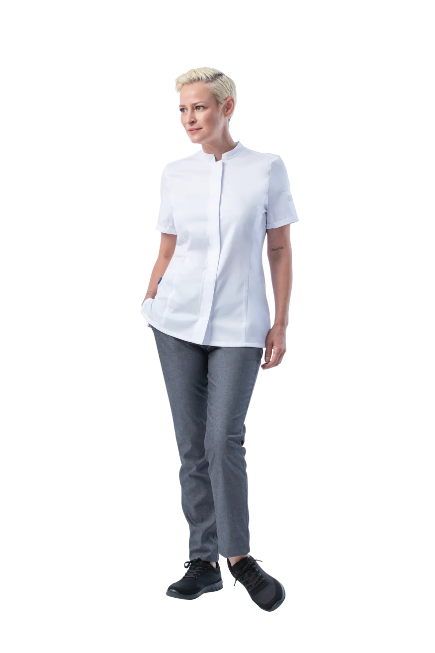 Damen Kochhemd Leiber 08/1374 kurzarm