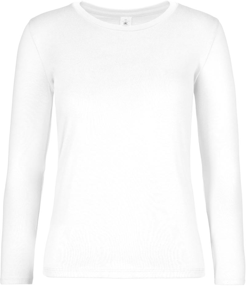 B&C #E190 LSL Women – Damen Langarmshirt aus ringgesponnener Baumwolle