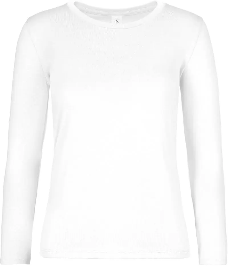 B&C #E190 LSL Women – Damen Langarmshirt aus ringgesponnener Baumwolle