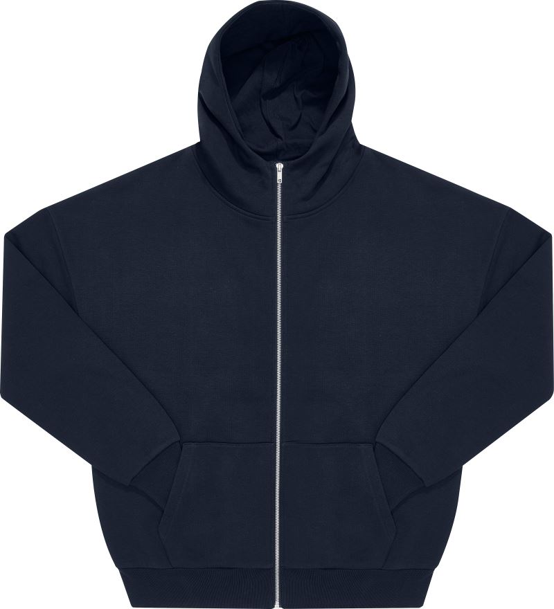 B&C Influence Zip Hood – Schwere Oversize Kapuzen-Sweatjacke