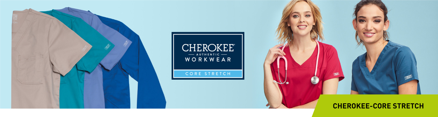 Zwei freundliche Damen, welche Cherokee Kasacks in den Farben rosa & petrol tragen