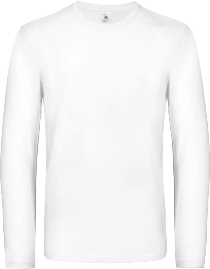 B&C #E190 LSL – Langarm T-Shirt aus schwerer ringgesponnener Baumwolle