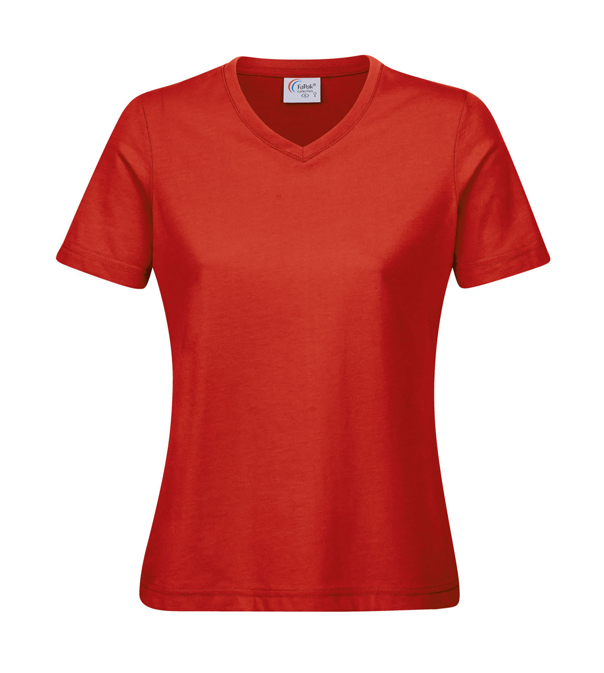 T-Shirt V-Ausschnitt FaPak 1455, Damen, Mischgewebe, 6 Farben 