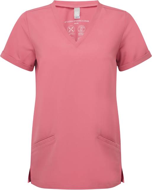 Damen V-Ausschnitt Stretch Kasack NN310