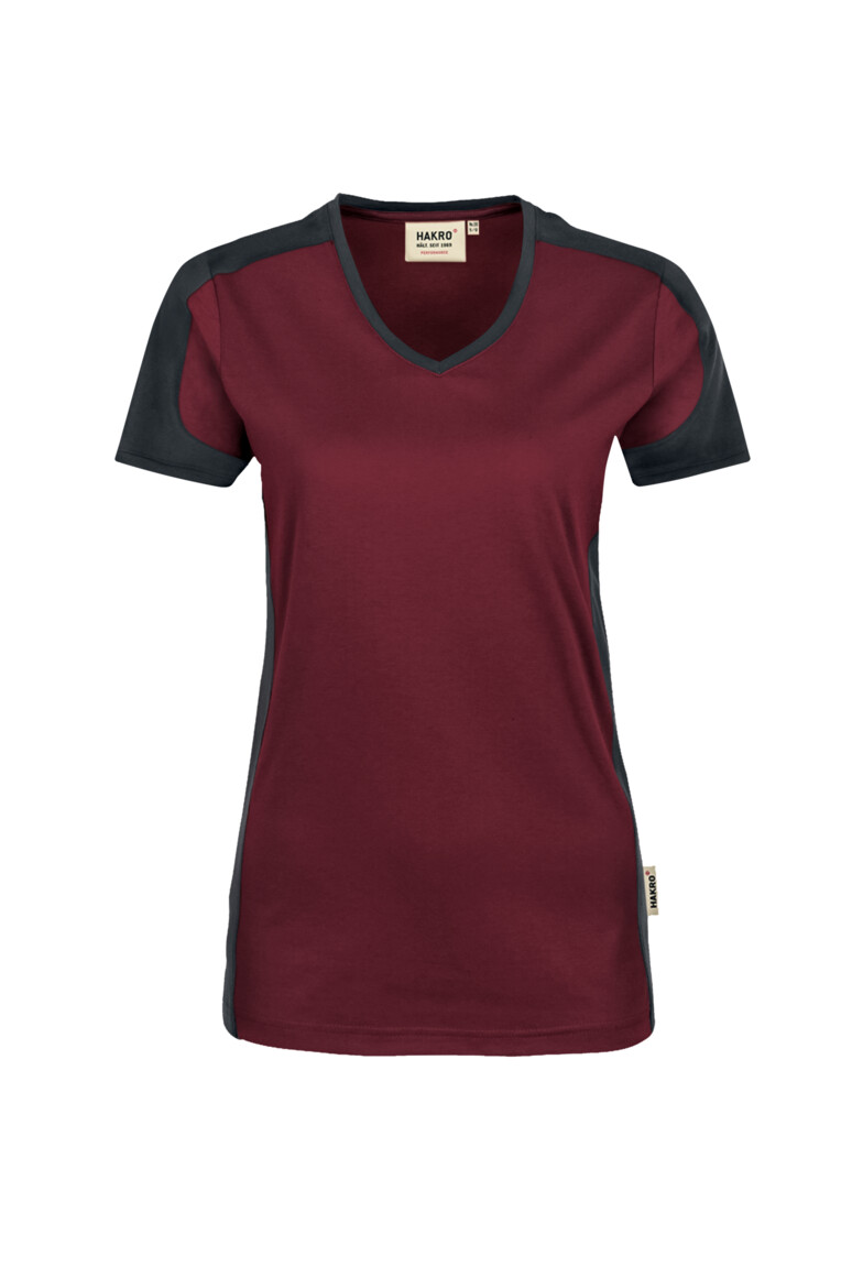 Hakro 190 Women-V-Shirt-Contrast Performance