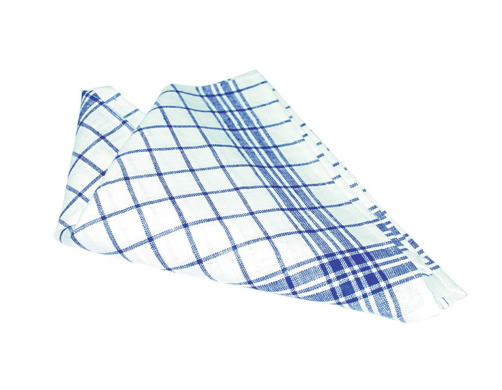 Geschirrtuch 60x80 cm blau/ weiß, Leiber 02/35