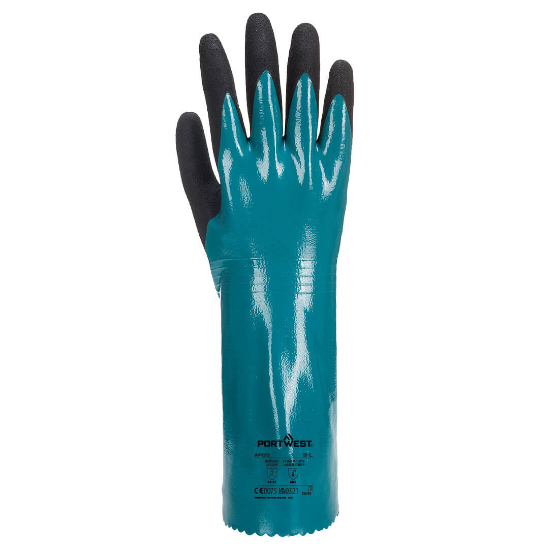 AP60 - Grip Lite Handschuh mit Stulpe blau/schwarz