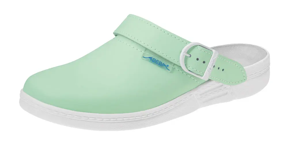 Clog ABEBA 7091, mint/ weiß, OB