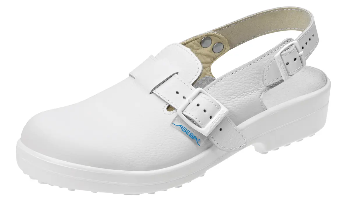 Clog ABEBA 1000, weiß, Stahlkappe
