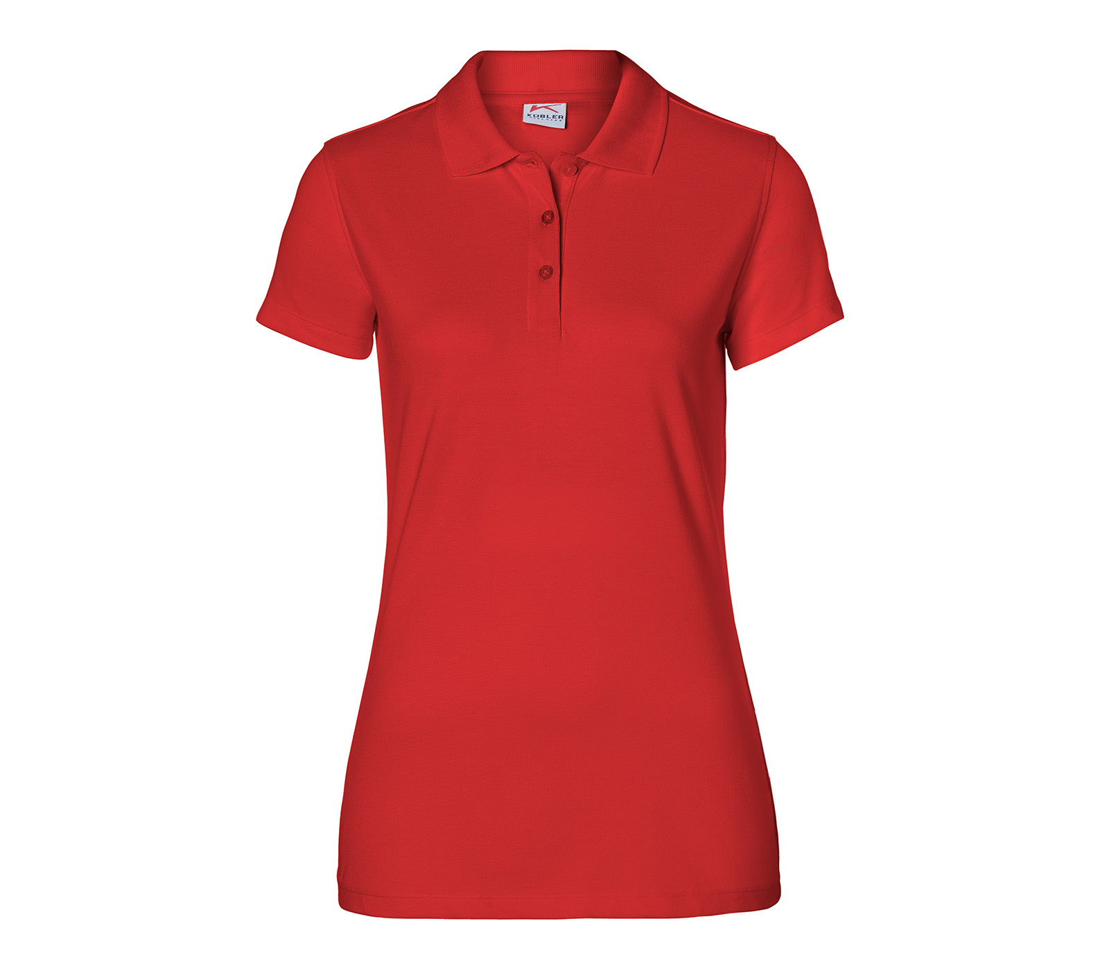 Polo-Shirt Damen Kübler 5026-6239, 50/50 BW/PE, 8 Farben | mittelrot | L |  50266239_55-L