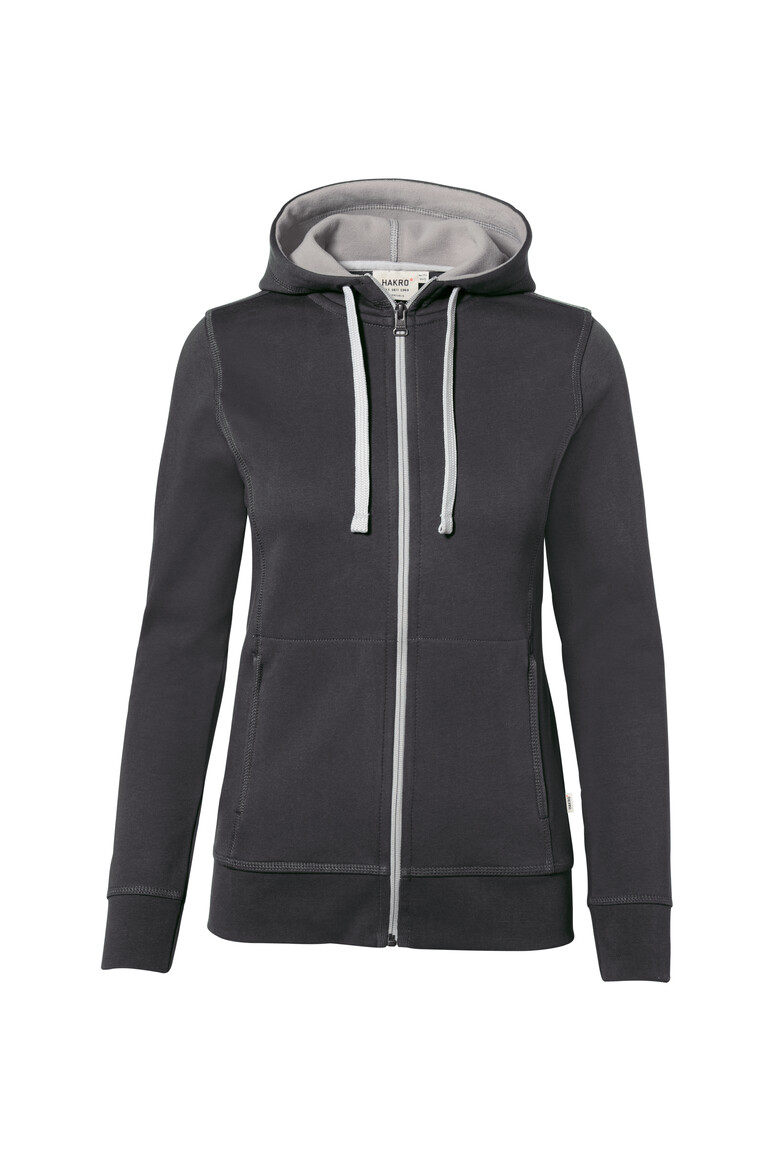 Hakro 255 Damen Kapuzen-Sweat-Jacke Bonded Eco