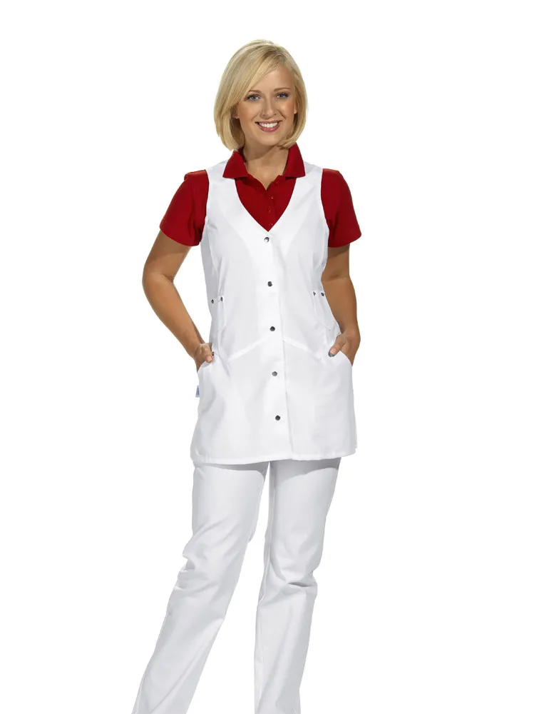 Trägerkleid Leiber 08/1194, Westenoptik, Mischgewebe, Druckknöpfe