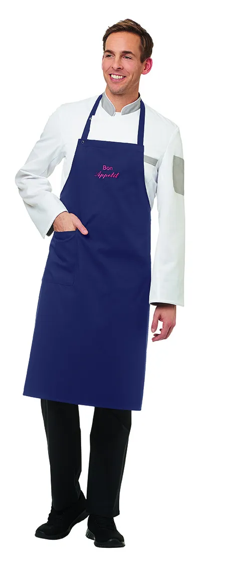 Latzschürze Leiber 11/2787, Mit Einstickung "Bon Appetit" vom Hersteller versehen, 4 Farben