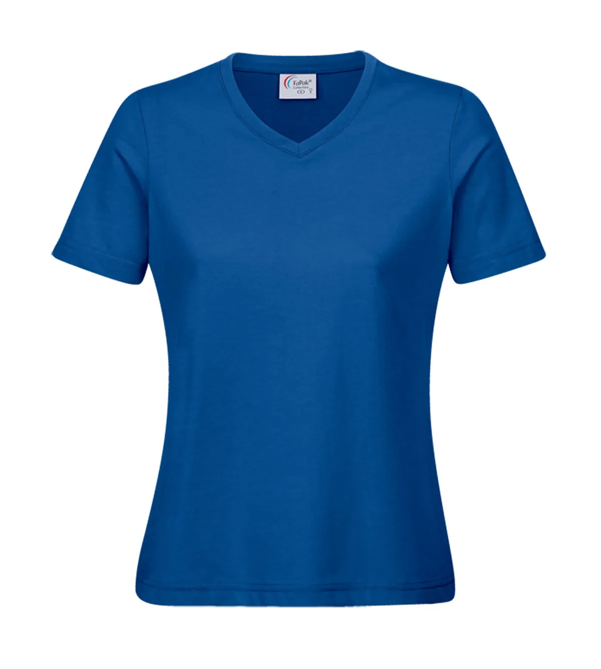 T-Shirt V-Ausschnitt FaPak 1455, Damen, Mischgewebe, 6 Farben 