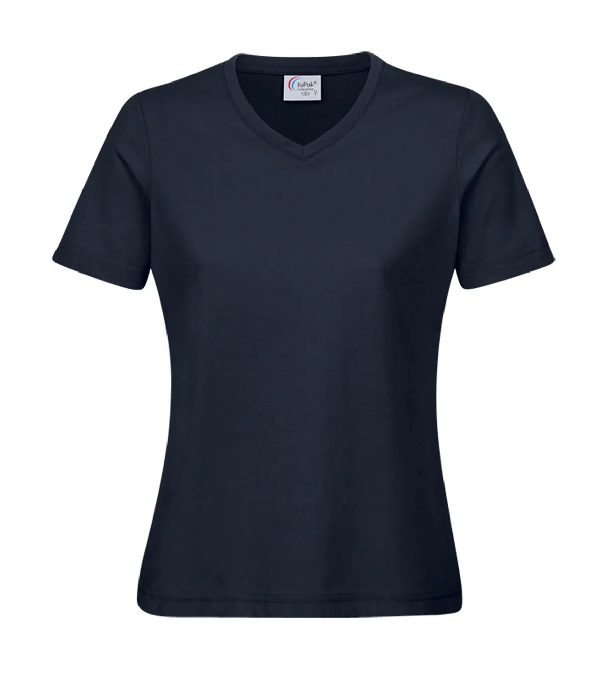 T-Shirt V-Ausschnitt FaPak 1455, Damen, Mischgewebe, 6 Farben 