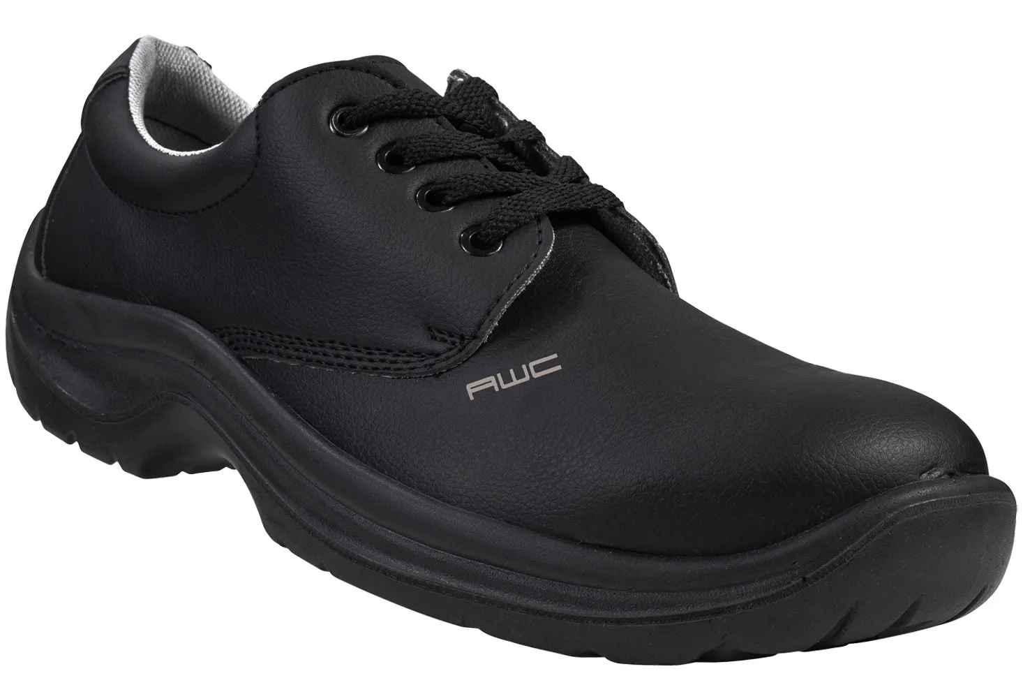 Halbschuh S2, AWC 23352, ECO Safe, schwarz, mit Stahlkappe, küchengeeignet