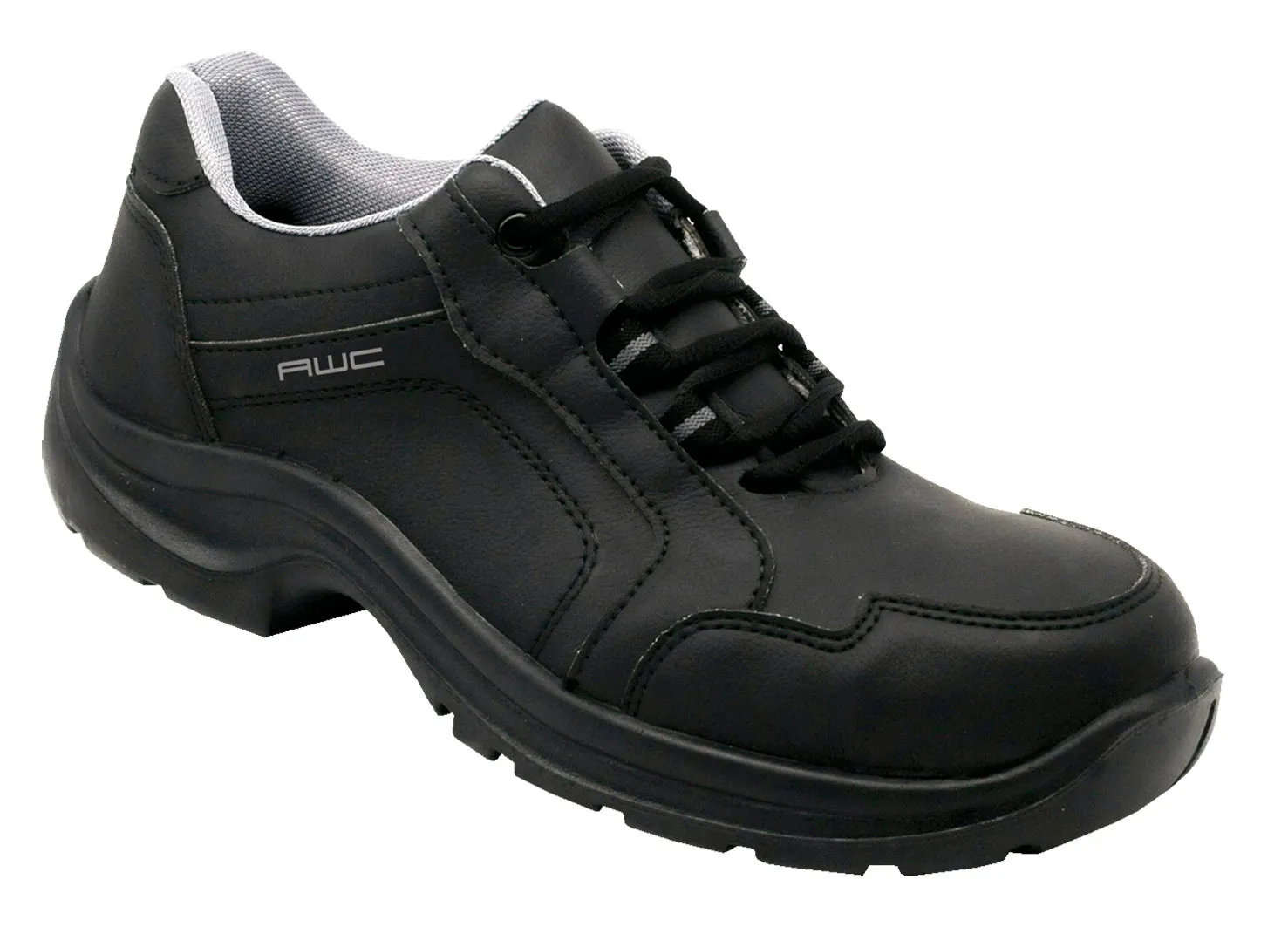 Halbschuh S2, AWC 26345, ECO Safe, schwarz, mit Stahlkappe, küchengeeignet