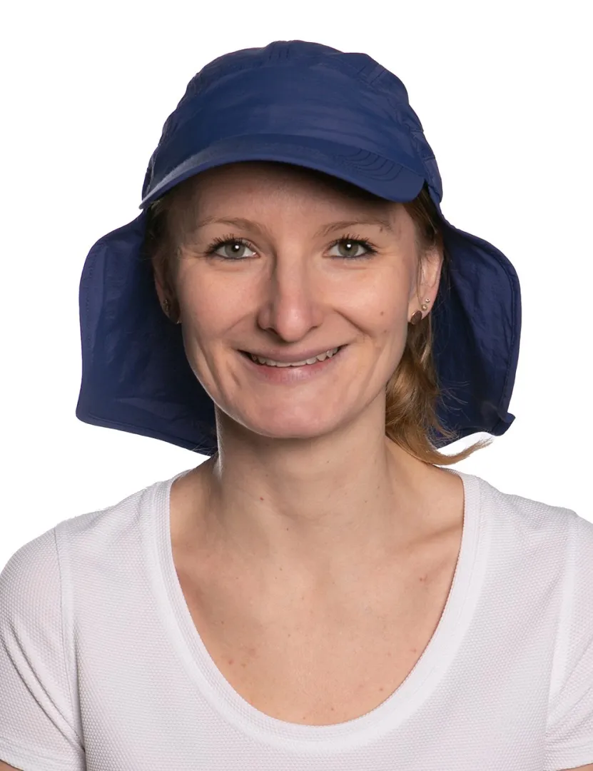 UV Schutz Kappe iQ mit Nackenschutz