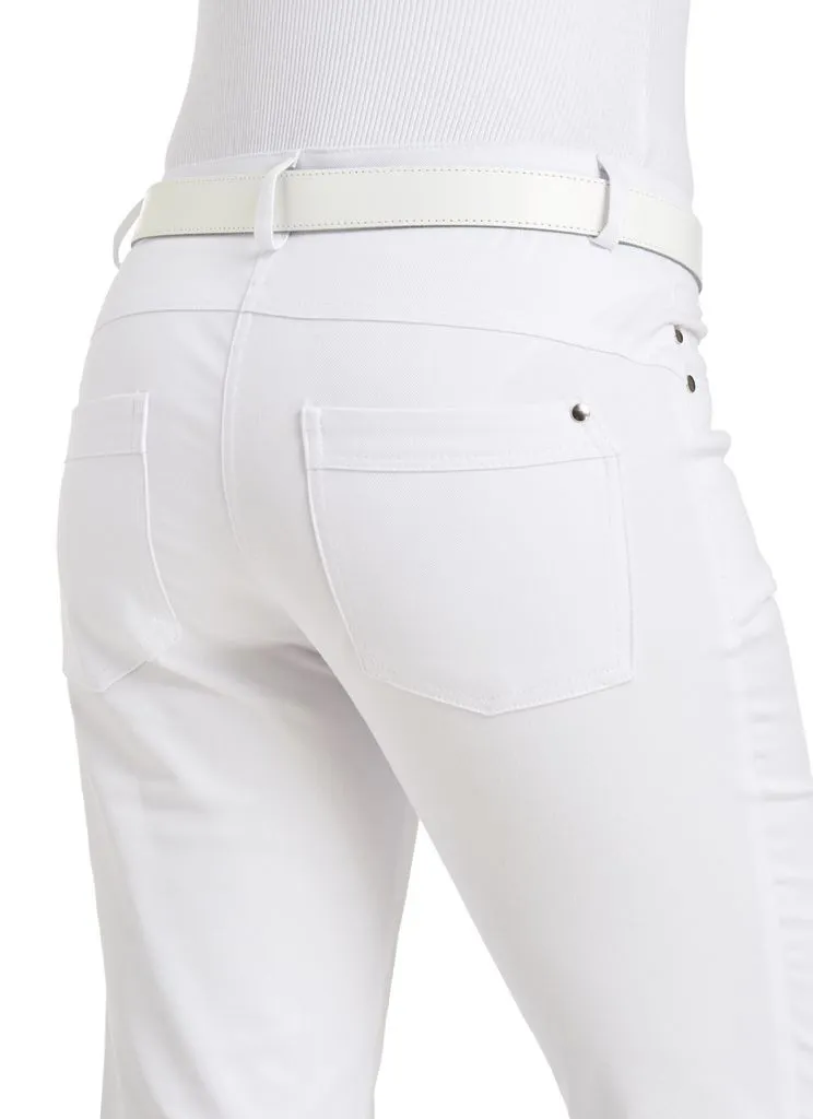 Damen-Jeans Leiber 08/6700, Baumwollstretch, weiß