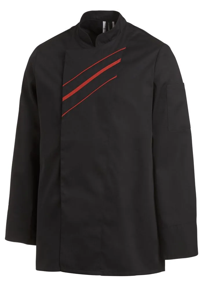 Kochjacke Unisex Leiber 12/1224, Mischgewebe, Druckknöpfe, in 4 Farben